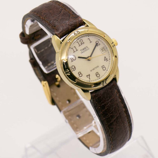 Oro Timex Data indiglo orologio WR 30 metri | Vintage ▾ Timex Collezione d'oro