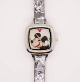 Kleines funky Mickey Mouse Uhr Für Frauen am Paillettengurt
