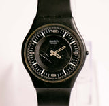 1999 Swatch Skin Noir de Chine SFB107 montre | Montres classiques suisses noires