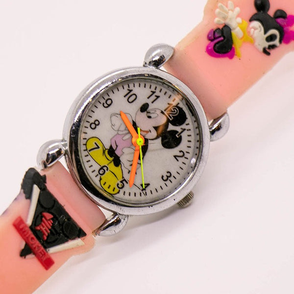 Small Mickey Mouse Watch for Girls with Pink Minnie Mouse Strap