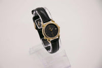 Art Deco 90S Dial negro Timex reloj para mujeres | Fecha de mujeres Timex reloj