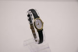 Kleine Damen Gold-Ton Timex Uhr | 1990er Jahre Timex Quarz Uhr für Frauen