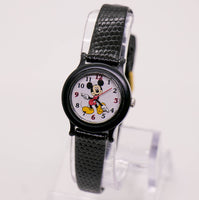 Pequeño negro Seiko Mickey Mouse reloj para mujeres WR 30m