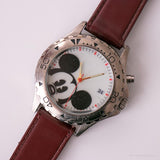 Mickey Mouse Disney reloj Para hombres | Regalo vintage de tono plateado reloj