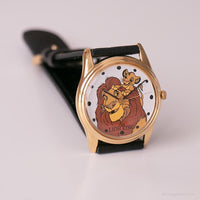 The Lion King Disney Gift Watch | Simba and Mufasa Vintage Gold Tone Watch