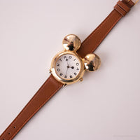 Gold-tone Vintage Mickey Mouse Shaped Watch | Disney Quartz Watch