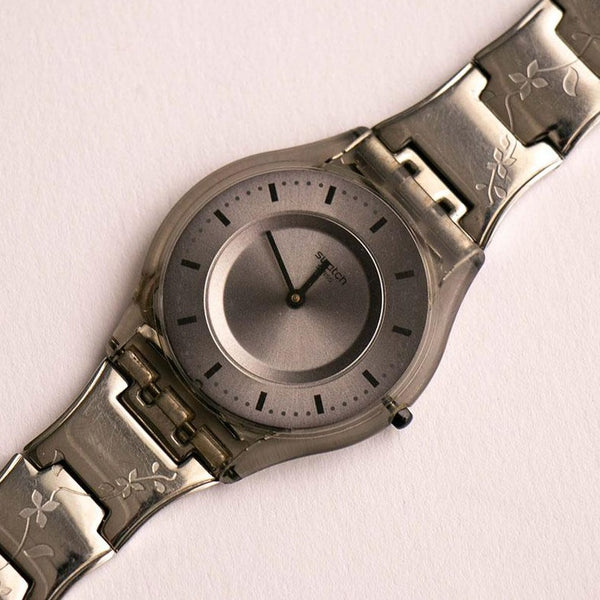Swatch Skin Watch SFM127 Pure Net Watch | Floral Swatch Bracelet Watch
