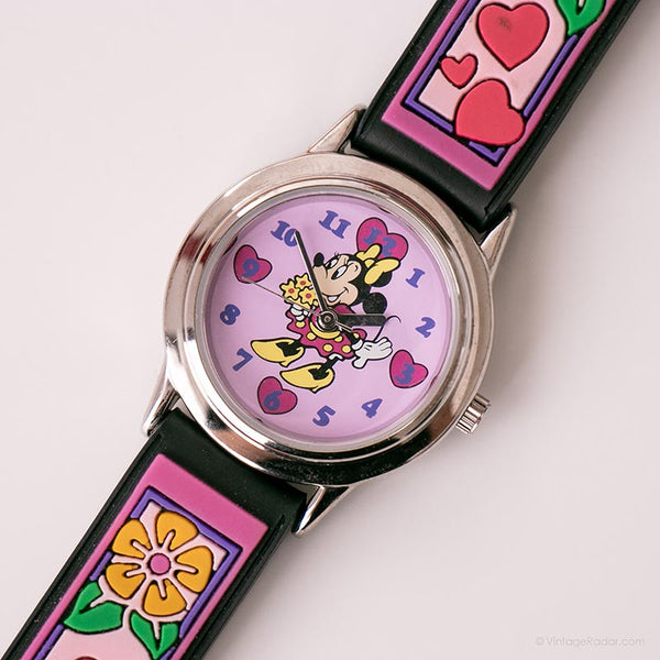 نادر Minnie Mouse Disney راقب النساء مع حزام ساعة فريد