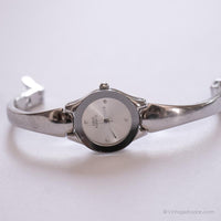 Tono d'argento vintage Anne Klein II orologio | Orologio da signore minimalisti