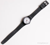 1987 Swatch Lady LB116 Classic Two reloj | Dama negra de los 80 Swatch Antiguo