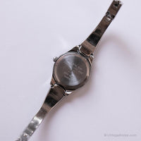 Tono d'argento vintage Anne Klein II orologio | Orologio da signore minimalisti
