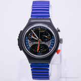 Raro 1998 Swatch Activación SOI401 reloj | Alarma de crono vintage Swatch