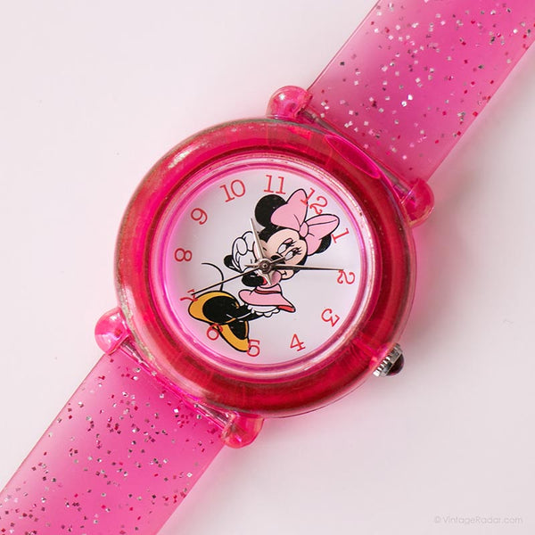 Rosado Minnie Mouse Disney reloj | Disney Parques originales reloj