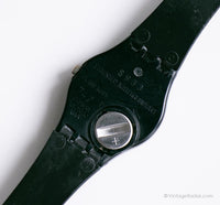 1988 Swatch Lady LB119 Magia negra reloj | Negro de los 80 Swatch Lady reloj
