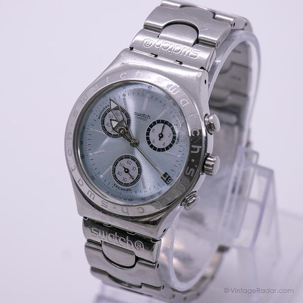 نادر 1998 Swatch YCS408G Wheeling Watch | كلاسيكي Swatch سخرية كرونو