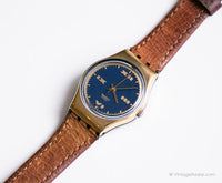 1990 Swatch Lady LX104 Turf dur montre | Dame de ton or des années 90 Swatch montre