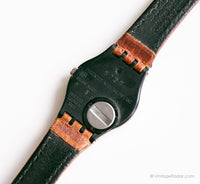 1990 Swatch Lady LX104 Turf duro reloj | Dama de tono de oro de los 90 Swatch reloj