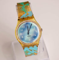 Rare 1995 Swatch GK223 Bitstream montre | Millésime des années 90 Swatch Gant