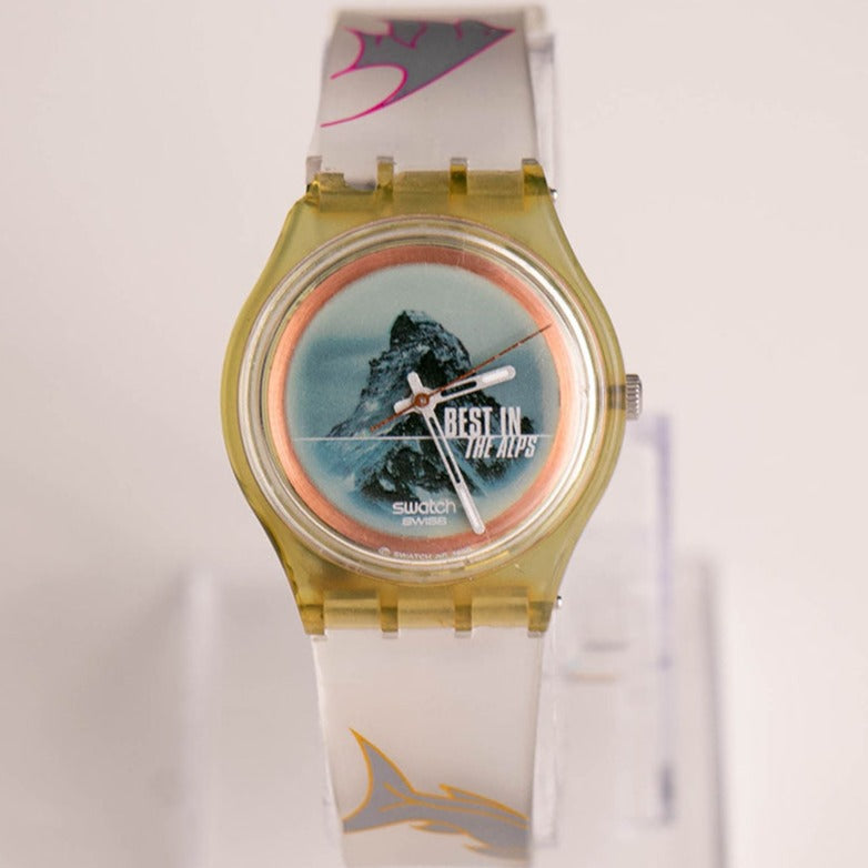 ?1999 SWATCH GRR! OINK!! Noah’s Ark Collector’s Watch Vintage Swatch Swiss Irony Black AG 1999 Quarts Wrist Watch  main image 2