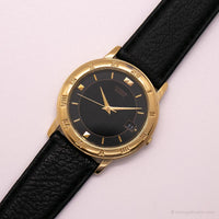 Black-Dial Citizen Vintage Quartz Watch | Luxury Japan Quartz Watch