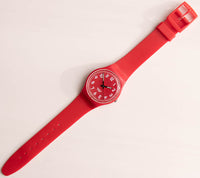 2009 Swatch GR154 Kirschberry Uhr | Roter Jahrgang Swatch Uhr