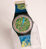 1990 Swatch GB137 le globe montre | 90 Swatch Originals Gent Vintage