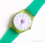 RARE Swatch Lady LN108 SIGNORINA Watch | 1990 Purple Swatch Lady Watch