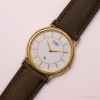 Goldener Luxus-Vintage Citizen Uhr | Am besten Citizen Quarz sieht zu