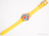 1986 Swatch Lady LK102 Löwenherz Uhr | Farbenfroher Jahrgang Swatch Lady