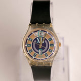 1994 Swatch GK712 الثوم الثمع / schnittlausch watch عتيقة