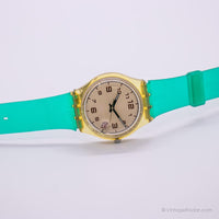 Date de 1998 vintage Swatch | Cadran à la crème des années 90 collectable Swatch