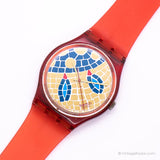 Vintage 1990 Swatch Gr107 Ravenna Watch | Mosaico degli anni '90 Swatch