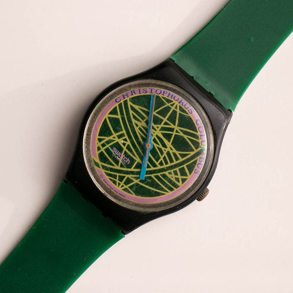 Jahrgang Swatch GB137 der Globus Uhr | Christopher Columbus Swatch