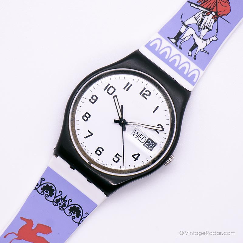 1999 Swatch Irony Stainless Steel Chronograph Watch, Rare
