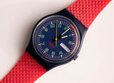 1990 Swatch GN704 Gute Form Uhr | Seltene 90er Jahre Swatch Originale Gent