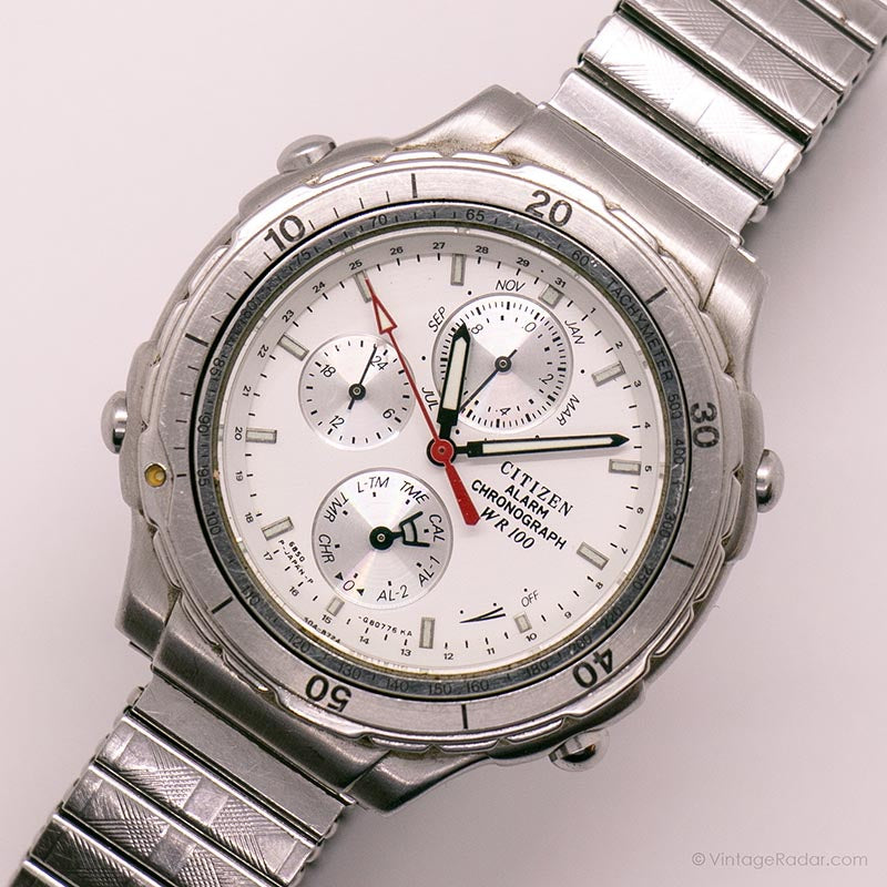 Citizen WR100 6850 G80248Y Alarm Chronograph Watch Vintage Citizen Vintage Radar