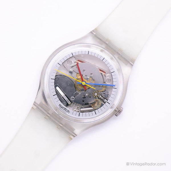 Menta 1985 Swatch GK100 Jelly Fish reloj | Ultra raro original Swatch