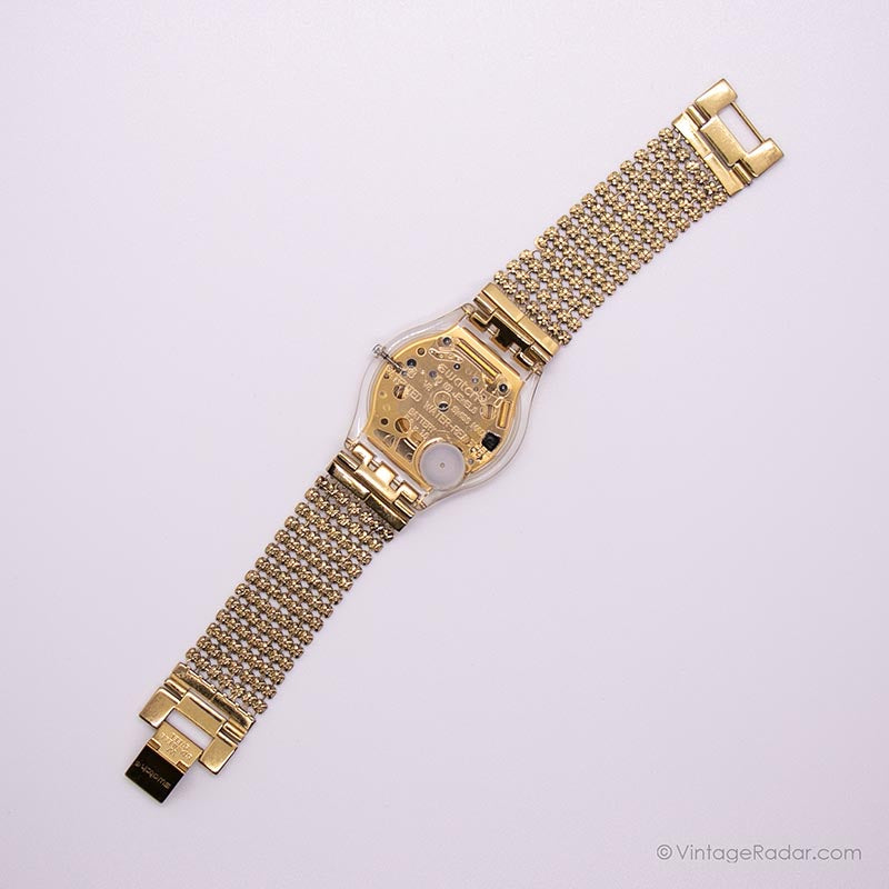 2001 Swatch SFK127 PAVED IN GOLD Watch | RARE Swatch Skin Watch ...