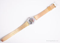 Swatch Lady LK355 Jackaranda reloj | Vintage elegante floral Swatch Lady