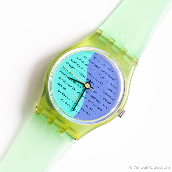 Swatch Lady LN107 Croque Moiselle Uhr | 1989 Schweizer Swatch Lady Uhr
