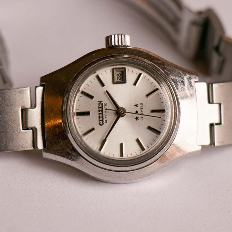 21 Jewels Automatic Citizen Watch Stainless Steel Citizen Date