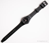 1986 Swatch Lady LB114 Black Pearl Watch | نادر 80s أسود Swatch Lady