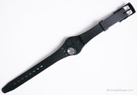 1986 Swatch Lady LB114 BLACK PEARL Watch | RARE 80s Black Swatch Lady