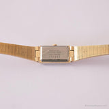 Jahrgang Seiko 1320-5969 r Uhr | Rechteckiges Gold-Ton Uhr für Sie