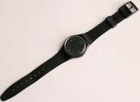 1992 Swatch GB144 بعد Dark Watch | اسود بلكامل Swatch مشاهدة خمر
