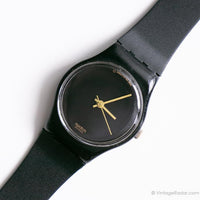 RARE 1988 Swatch Lady LB119 BLACK MAGIC Watch | 80s Swatch Watch for Her