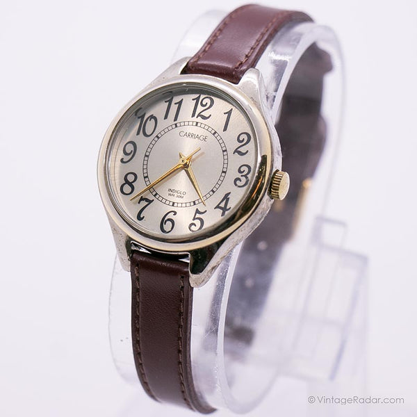 Indiglo -Kutsche von Timex Uhr für Frauen | Vintage Quarz Uhr