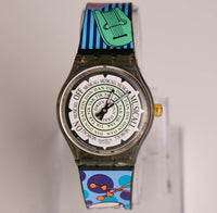 1994 Swatch La musique SLM104 va montre | Musical rare des années 90 Swatch montre