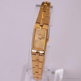 Vintage ▾ Seiko 2E20-7479 R0 Watch | Orologio rettangolare slim oro