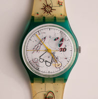 1996 Swatch Experiencia 3D GL108 reloj | Antiguo Swatch Caballero reloj